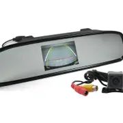 Elinz 4.3" Colour Digital TFT LCD Screen Car Rearview Mirror Monitor Reversing Camera - 4.3" | Wired Transmission | RCA System