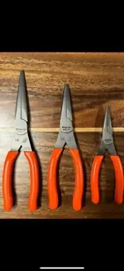 *NEW* Snap On Tools 95ACF / 96ACF/ 97ACF ORANGE Comfort Grip Needle Nose Pliers