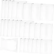 CIYODO 24pcs Zipper Sealed Storage Bags Travel Organizers for Clothing Socks Toiletries Various for Efficient Packing Sorting Reusable Pouches