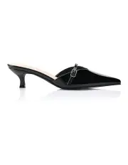 [VERALI] Lunar Point Toe Kitten Heels in Black