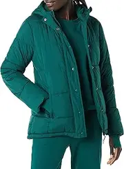 [Amazon Essentials] Women's Heavyweight Long-Sleeve Hooded Puffer Coat (Available in Plus Size)