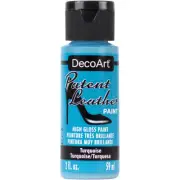 Decoart Patent Leather Paint 2Oz-Turquoise