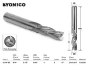 5/16" Dia. 3 Flute Downcut CNC Router Bit - 5/16" Shank - Yonico 32340-SC