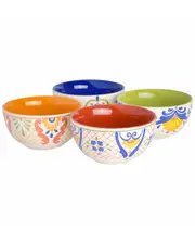 Laurie Gates Tierra 4pc Stoneware Cereal Bowl Set