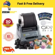 National Geographic Hobby Rock Tumbler Kit - Rough Gemstones, 4 Polishing Great