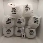 Lot Of 8 NEW Sillicone 14oz Santa Barbara Design Studio Cups GO JUMP IN THE LAKE
