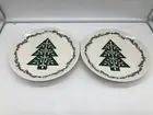 Honey Bloom Ceramic 8.5in Christmas Tree Plate Set of 2 CC02B27019