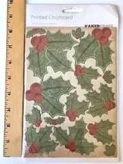 Kaisercraft - Printed Chipboard - Holly CB115 - NEW