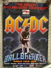 AC/DC 1996 Ballbreaker Australian Tour Original Vintage Poster 42 x 60 CMS RARE!