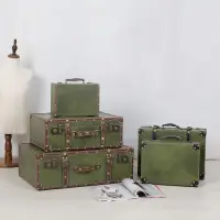 在飛比找蝦皮商城精選優惠-復古皮箱老式手提箱道具箱男旅行箱小行李箱裝飾木箱子高檔潮牌箱