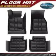 Set of 4 Pcs Front & Rear Black Floor Mats Liners for Mini Cooper 14-23 4-Door (for: Mini)