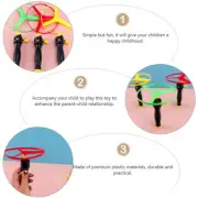 6pcs Flying Disc propeller Toys Kids Helicopter Pull String Flying SaucersM D CR