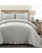 Lush Decor 3pc Reyna Reversible Oversized Quilt Set