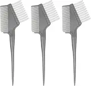 3 PCS Hair Color Brushes, Hair Dye Brushes Angled Tint Brush Double Head for Dyeing, Root Color Touch-Up, Professional Salon