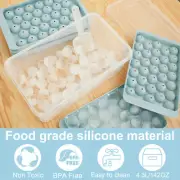 Round Ice Cube Tray with Lid and Bin Reusable Ice Ball Maker Mould for bvwHK