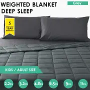 Weighted Blanket Deep Relax Sleeping Gravity for Adult / Kid 9/7/5/11KG - Grey
