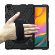 MCC Heavy Duty Strap Samsung Galaxy Tab A 10.1" 2019 T510 Kids Case Cover [Black]