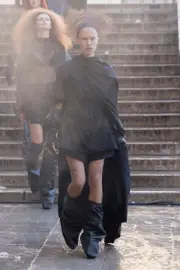 [RICK OWENS] Hollywood Taco Kiss Boots Black