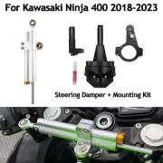 Linear Steering Damper Stabilizer For Kawasaki Ninja 400 2018-2023 Mounting Kit