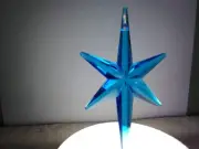 Large Aqua Pentagram Star for Ceramic Christmas Trees.