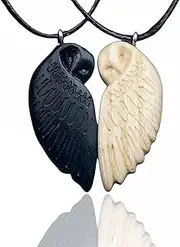 Wooden Owl Pendants-Couple Necklace Gift, Owl Necklace Lucky Owl Necklace, Handmade Wooden Owl Pendants, Couple Owl Chain, Vintage Owl Pendant, Owl Totem Pendant for Couples, Owl Gifts