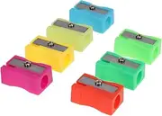 DOITOOL 72pcs Mini Manual Pencil Sharpener Bulk Plastic Sharpeners for Boys and Girls Smooth Handheld Colorful for School Supplies Random Color