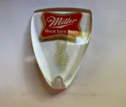 Vintage MILLER HIGH LIFE Beer Lucite Clear Acrylic Beer Tap Handle Knob