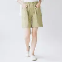 在飛比找momo購物網優惠-【Simply Yours 類似簡約】側口袋休閒短褲 綠F(