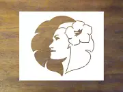 Hawaiian Stencil - Reusable Color, Draw, Paint Custom Stencil Art