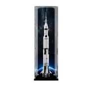 Acrylic Display Case for LEGO® NASA Apollo Saturn V 92176 Vertical