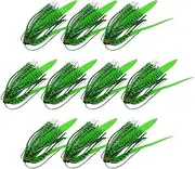 Silicone Jig Skirts Fishing Lure - Luminous Silicone Jig Skirts Lures Kit - Flexible Fish Tackle Accessories for Bass Freshwater Seawater Use