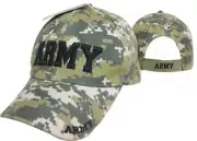 U.S MILITARY ARMY HAT EMBROIDERED MILITARY CAMOFLAUGE BALL CAP RAISED LETTERS