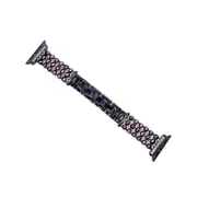 Nevenka Apple Watch Strap Pearl Diamond for iWatch Ultra Series 8 SE 7 6 5 4 3 2 1-Black