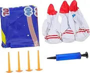 SAFIGLE Inflatable Toys for Boys and Girls Outdoor Tossing Game PVC Rocket Sack Game Fun Family Play