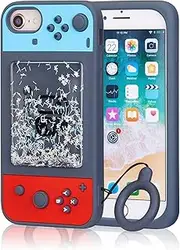 Jowhep Case for iPhone SE 2022/2020 Cartoon 3D Phone Case for iPhone 7/8/6/6S Cute Kawaii Fun Quicksand Game Sparkle Bling Design Designer Silicone Cover Cool Funny Cases for Girls Kids Boys