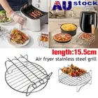 6/7/8/ inch Holder Air Fryer Accessories Baking Tray Air Fryer Rack Grill AU