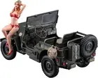 Hasegawa 1/24 1/4 Ton 4x4 Truck W Blonde Girls Figure Model Kit Sp449