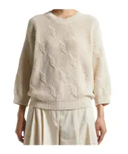 sequinned sweater 42 quartz sand