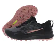 Saucony Peregrine 12 Gtx Womens Shoes Size 10.5, Color: Black/Pink