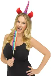 UNICORN SELFIE SOCIAL MEDIA PICTURES COSTUME ACCESSORY KIT FW90324U