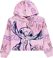 [Disney] Lilo & Stitch Girls Hoodie - Stitch Skimmer Pull Over Hoodie- Little and Big Girl Sizes 4-16