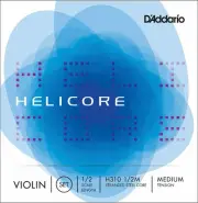 D'Addario Helicore Violin Set Strings 1/2 Size Medium Tension Full Set H310 1/2M