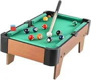 Mini Pool Table Game Tabletop Pool Table Toy with Sticks and Balls,Indoor Game Toy,Small Billiards Game for Family