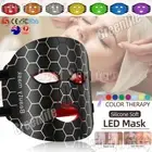 LED Silicone Photon Mask Red Light Therapy Face Beauty Face Skin Rejuvenation AU