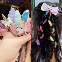 在飛比找蝦皮購物優惠-Girls Cute Colorful Wig Cartoo