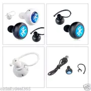 Mini Wireless Bluetooth Headphone Stereo Earphone Headset for Samsung iPhone OZ