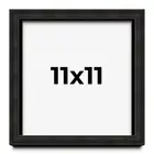 11x11 Shadow Box Black Rustic Barnwood Display Frame | 1.125 Inch Deep | 0.875