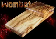 Macdaddy Wombat, hand made solid timber stomp box, foot drum