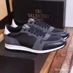 范倫鐵諾 100% ORIGINAL VALENTINO 黑色運動鞋男鞋精緻