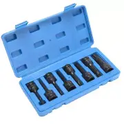 HELAKLS 8-Piece 1/2 Inch Drive Impact Torx Star Socket Bits Set T30 T40 T45 T...